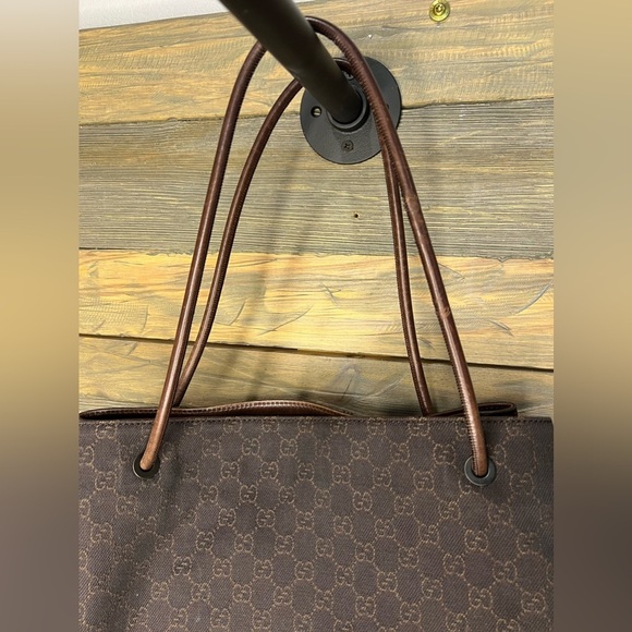 GUCCI Nylon Monogram Gifford Tote Brown - Picture 5 of 12